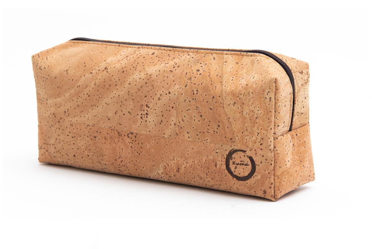 Kuma Cork Pencil/Cosmetic Case