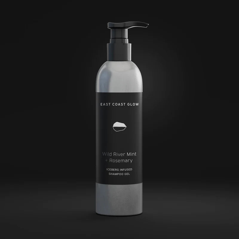East Coast Glow Wild River Mint + Rosemary Iceberg Infused Shampoo Gel