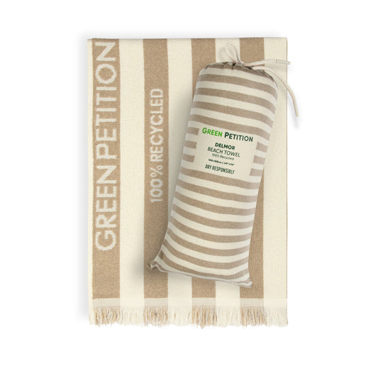 Green Petition - Delmor Beach Towel (40”x70” (100 cmx180 cm)
