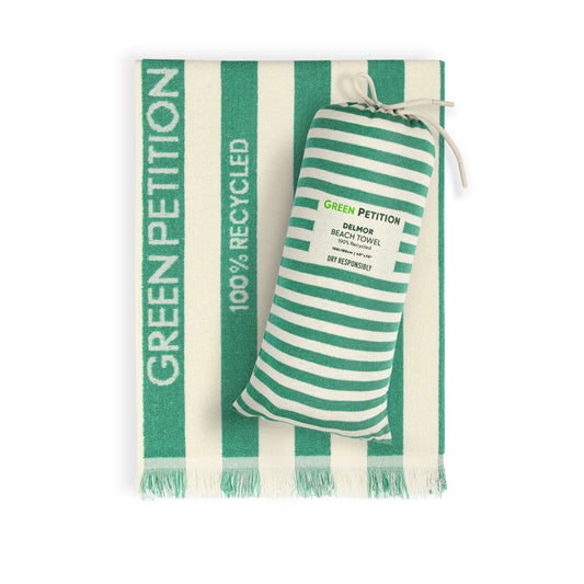 Green Petition - Delmor Beach Towel (40”x70” (100 cmx180 cm)