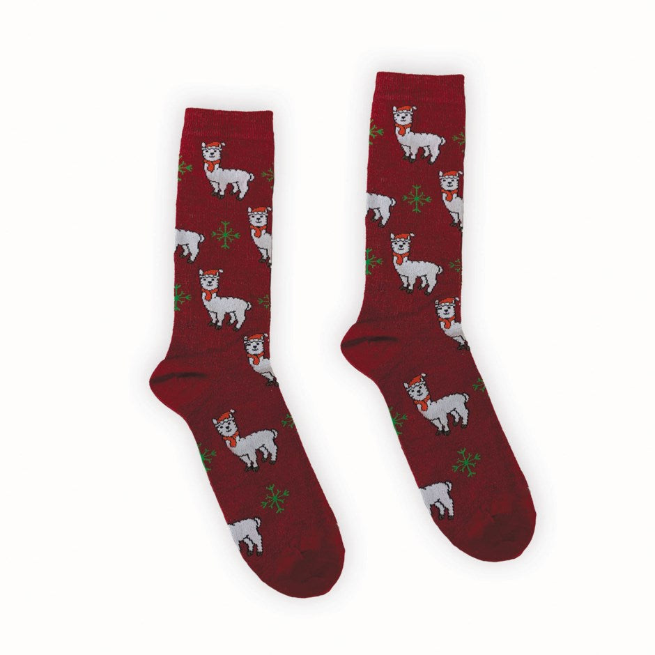 Pokoloko Alpaca Print Socks