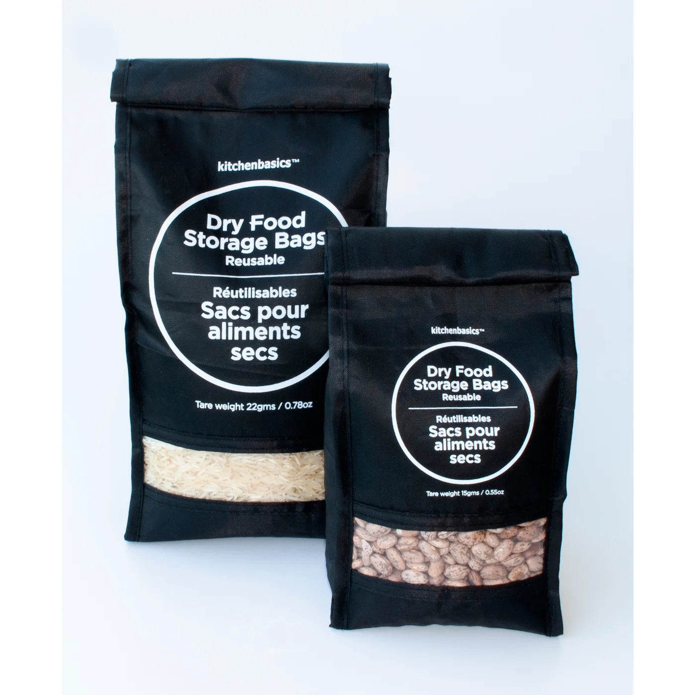 KitchenBasics Reusable Dry Food Storage Bag (set of 2)