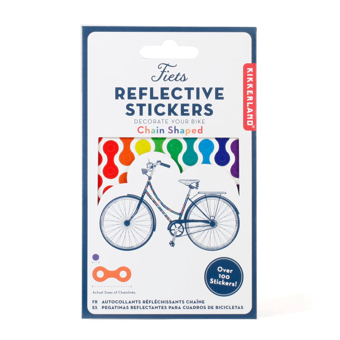 Kikkerland Rainbow Reflect Bike Stickers