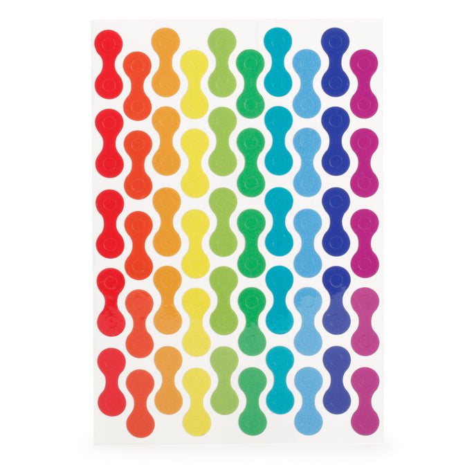 Kikkerland Rainbow Reflect Bike Stickers