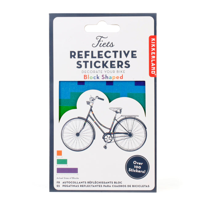 Kikkerland Rainbow Reflect Bike Stickers