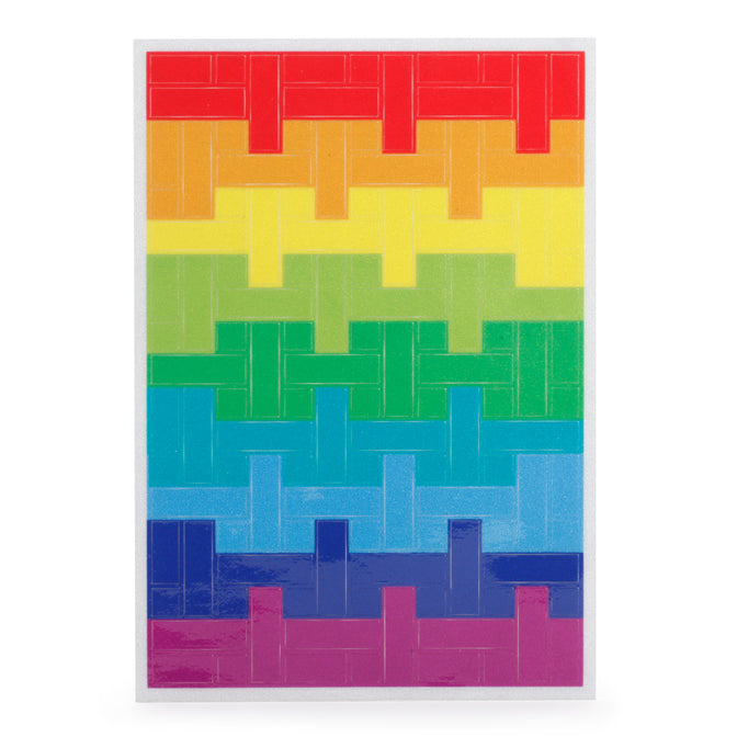 Kikkerland Rainbow Reflect Bike Stickers