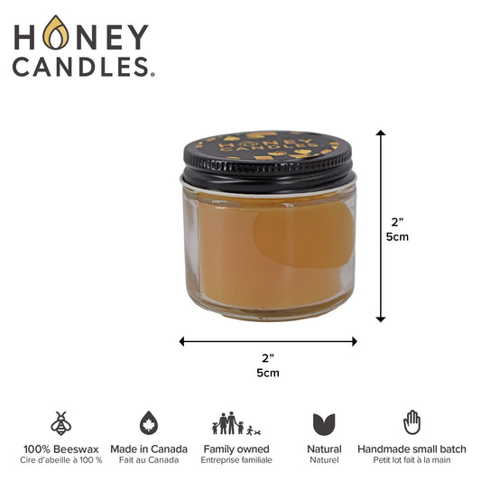 Honey Candles Natural Beeswax Jar Candle