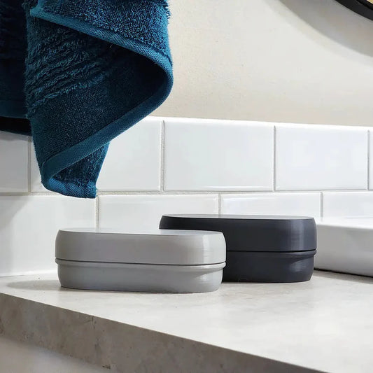 Upfront Double Bar Travel Case for Solid Shampoo and Conditioner