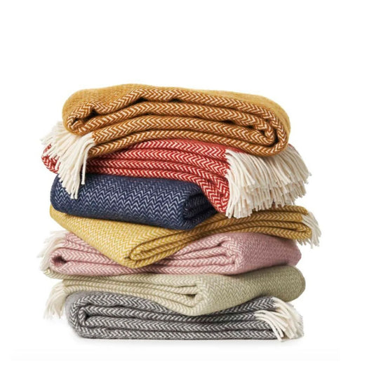 Klippan Chevron Throw (100% Eco Lamb's Wool - 130x200cm)