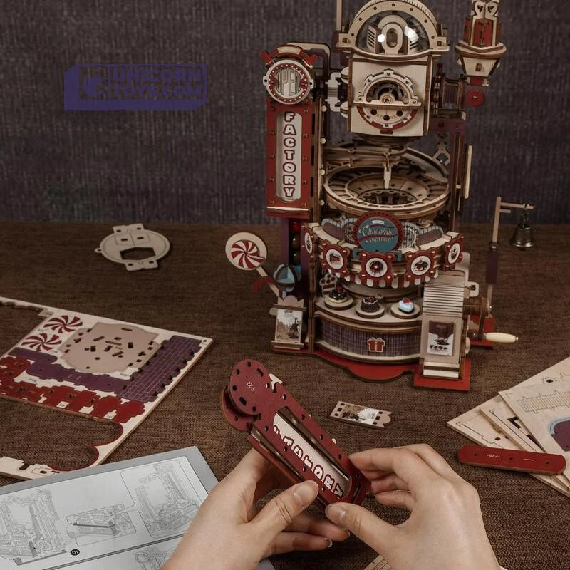 DIY Marble Chocolate Factory Mechanical Candy Maze (Ages 14+)