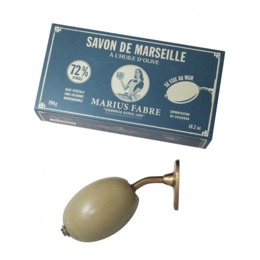 Marseille Soap Bar - Rotating olive oil 290g with wall bracket