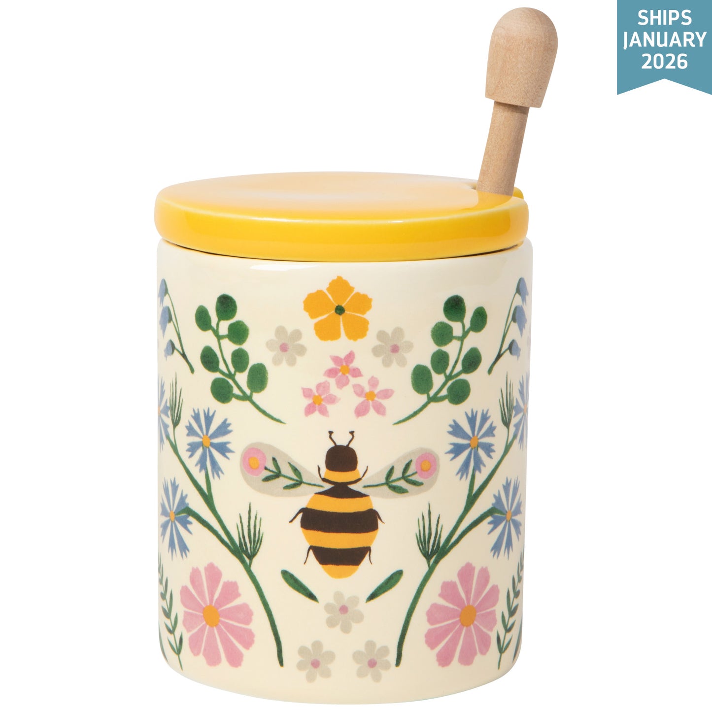 Danica Sweet Bees Honey Pot with Dipper