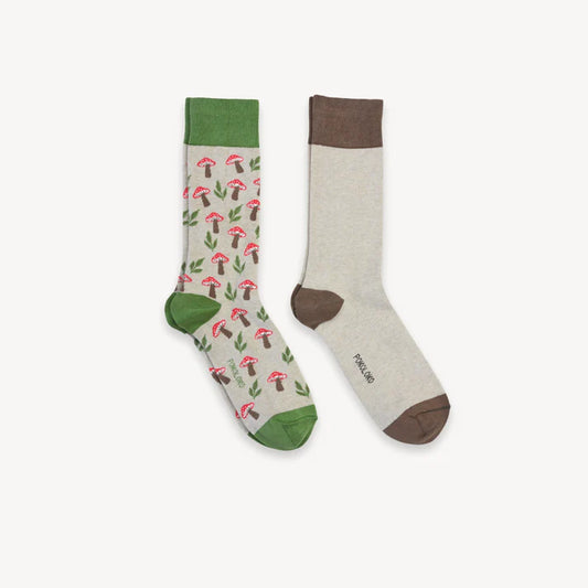 Pokoloko Mushroom Meadow Pima Socks - Pack of 2