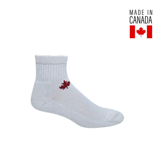 The GreatCanadian Sox Co. - J.B. Field's Athletic "Canadian Maple Leaf" Bamboo Sport 1/4 Length