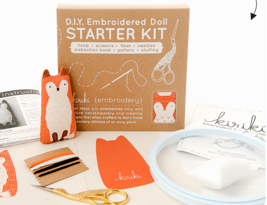 Kiriki Press DIY Embroidered Doll Kits