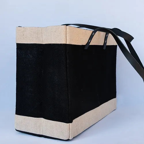 Marigold Collective Long-Handle Jute Market Tote