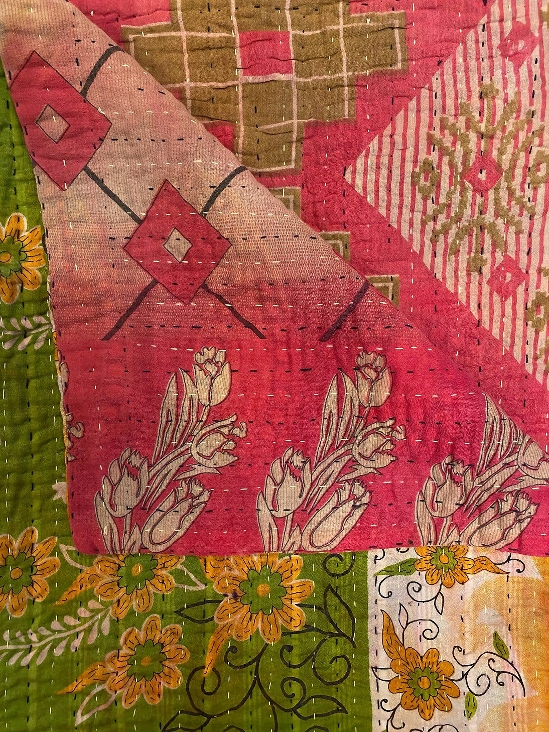 Marigold Collective Kantha Throws