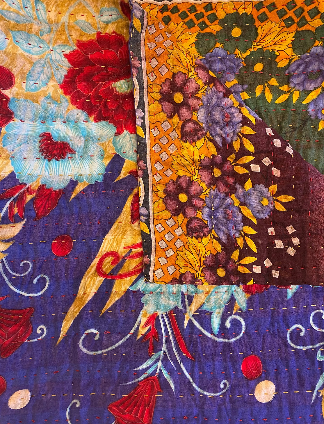 Marigold Collective Kantha Throws