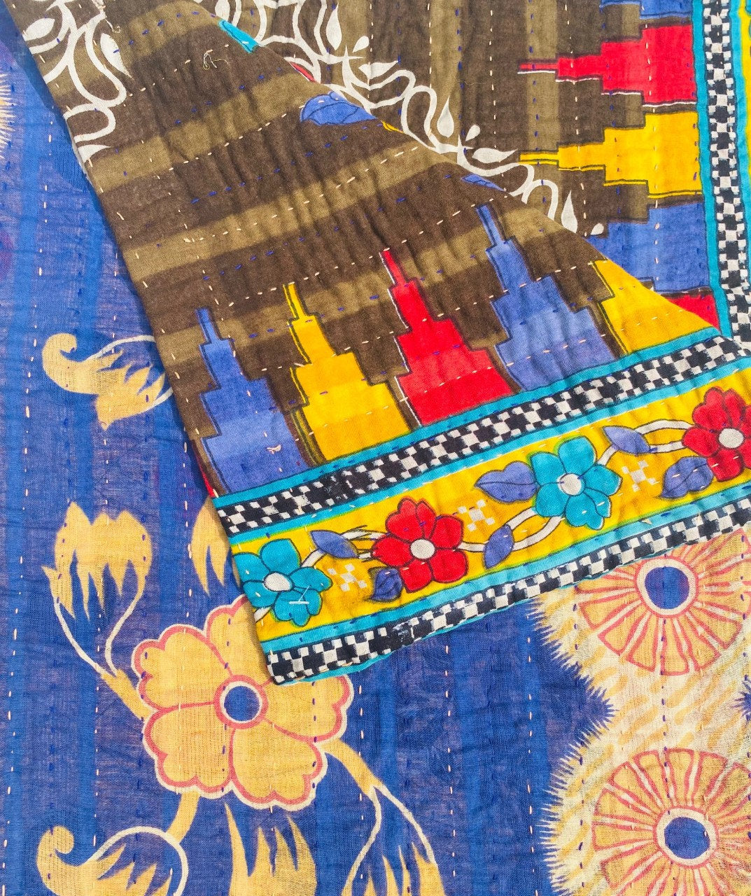 Marigold Collective Kantha Throws