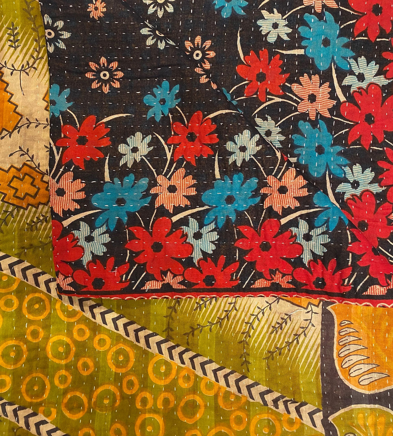 Marigold Collective Kantha Throws