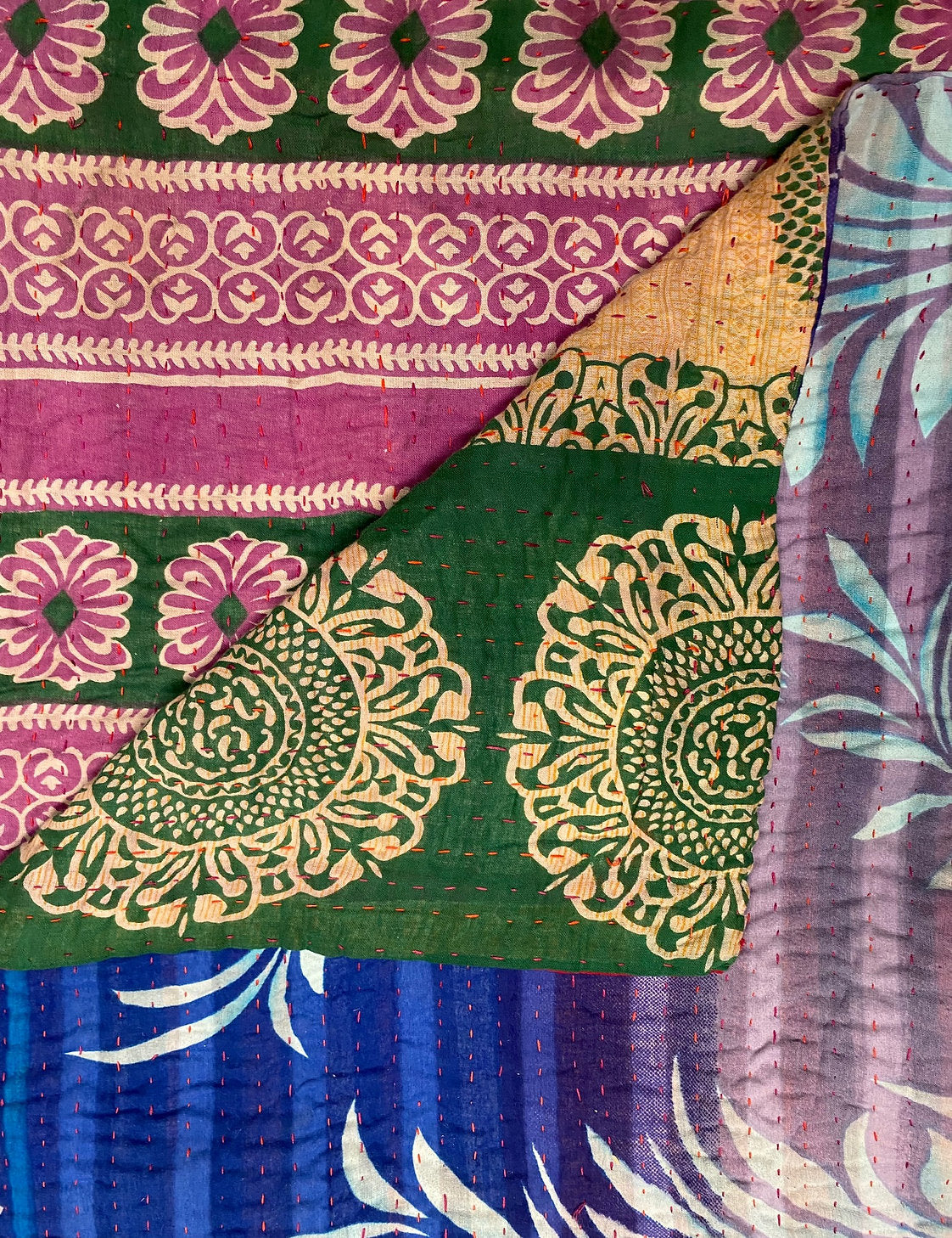 Marigold Collective Kantha Throws