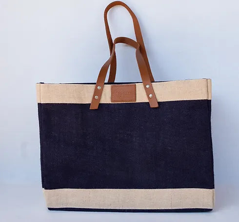 Marigold Collective Long-Handle Jute Market Tote