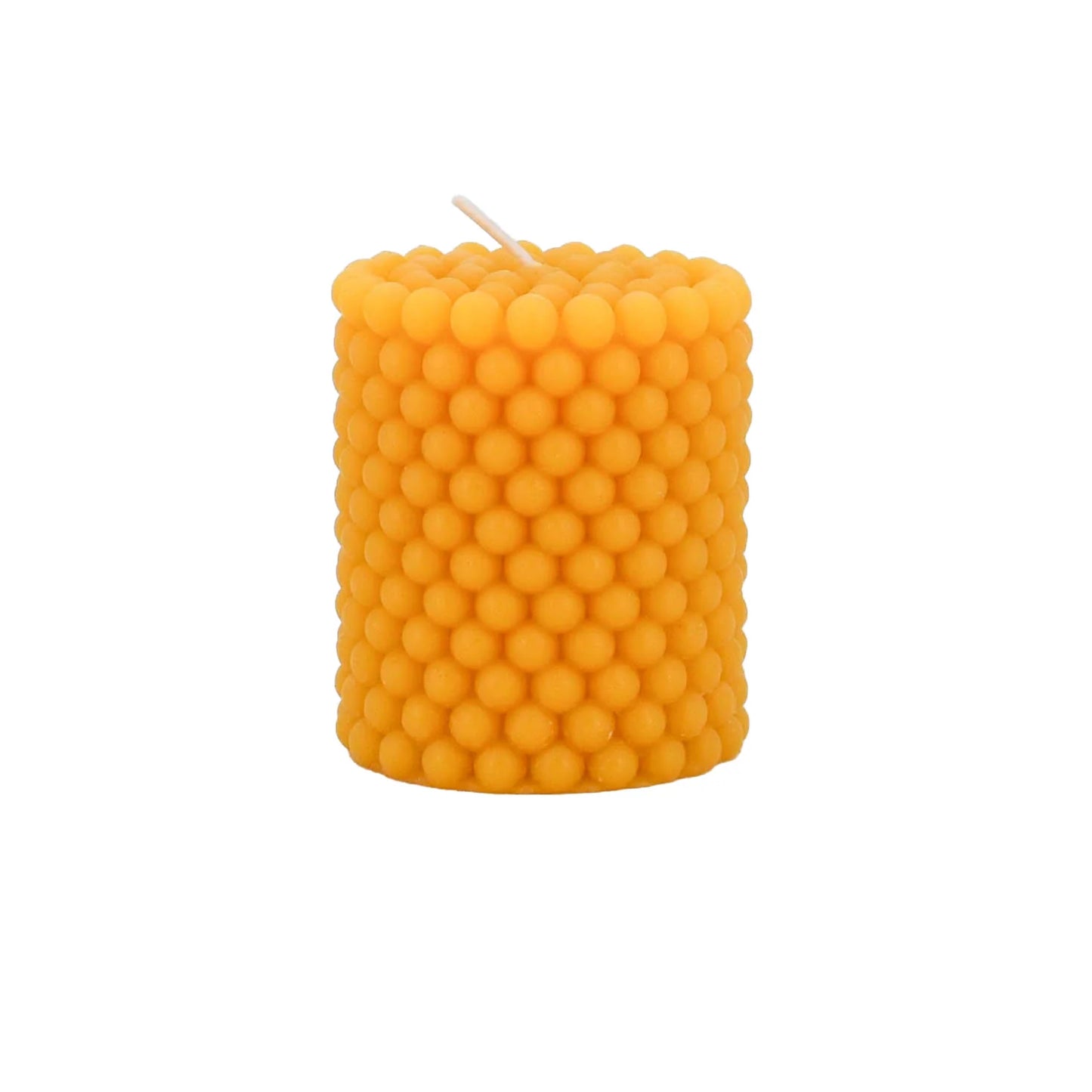 Honey Candles - Beaded Pillar Candle