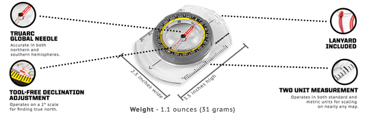 Brunton TruArc 3 Baseplate Compass