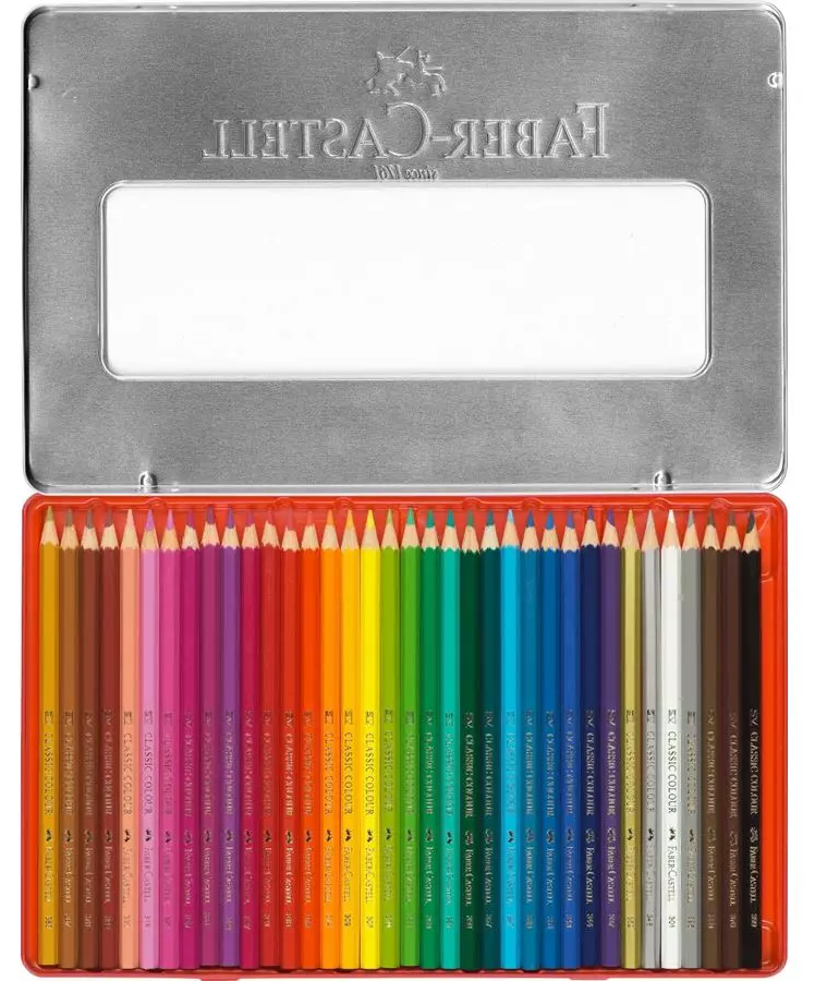 Faber-Castell Classic Colour Colour Pencils, Tin of 36