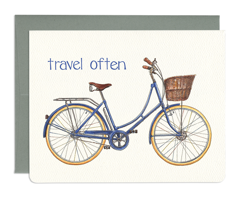 Gotamago Safe Travels Greeting Cards