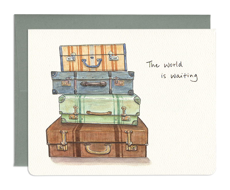 Gotamago Safe Travels Greeting Cards