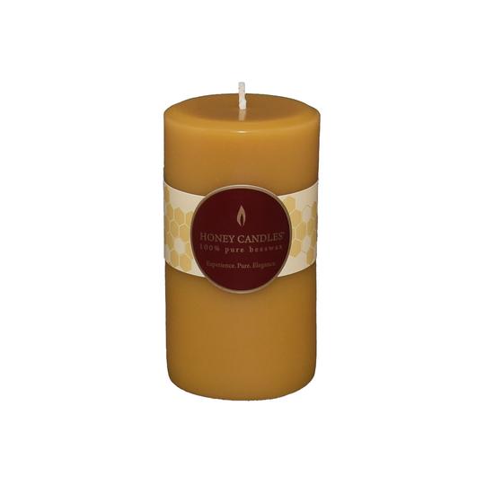 Honey Candles Beeswax Round Pillars
