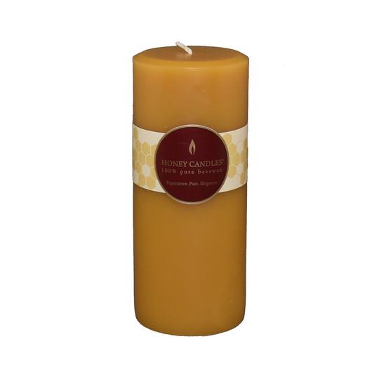 Honey Candles Beeswax Round Pillars
