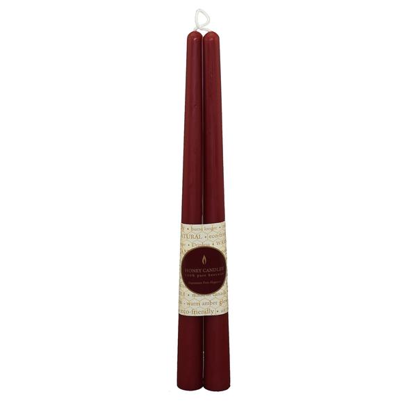 Honey Candles Beeswax 12" Taper Candles **Set of 2**