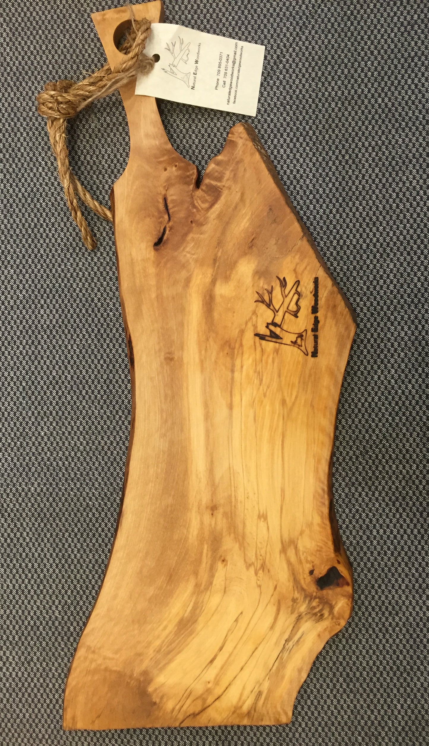 Natural Edge Serving Boards Made from Salvaged Newfoundland Wood