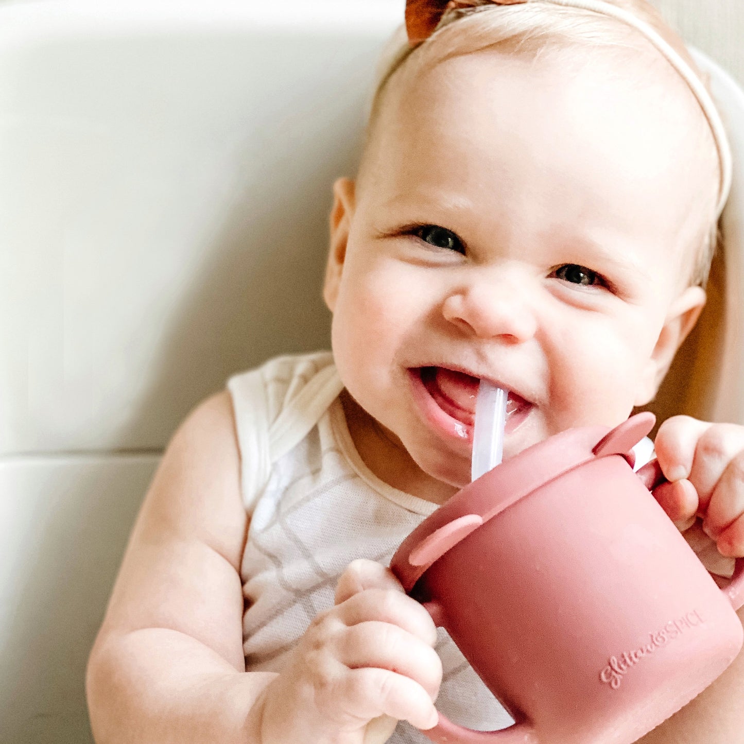 Grow With Me Silicone Bear Cup by Glitter & Spice