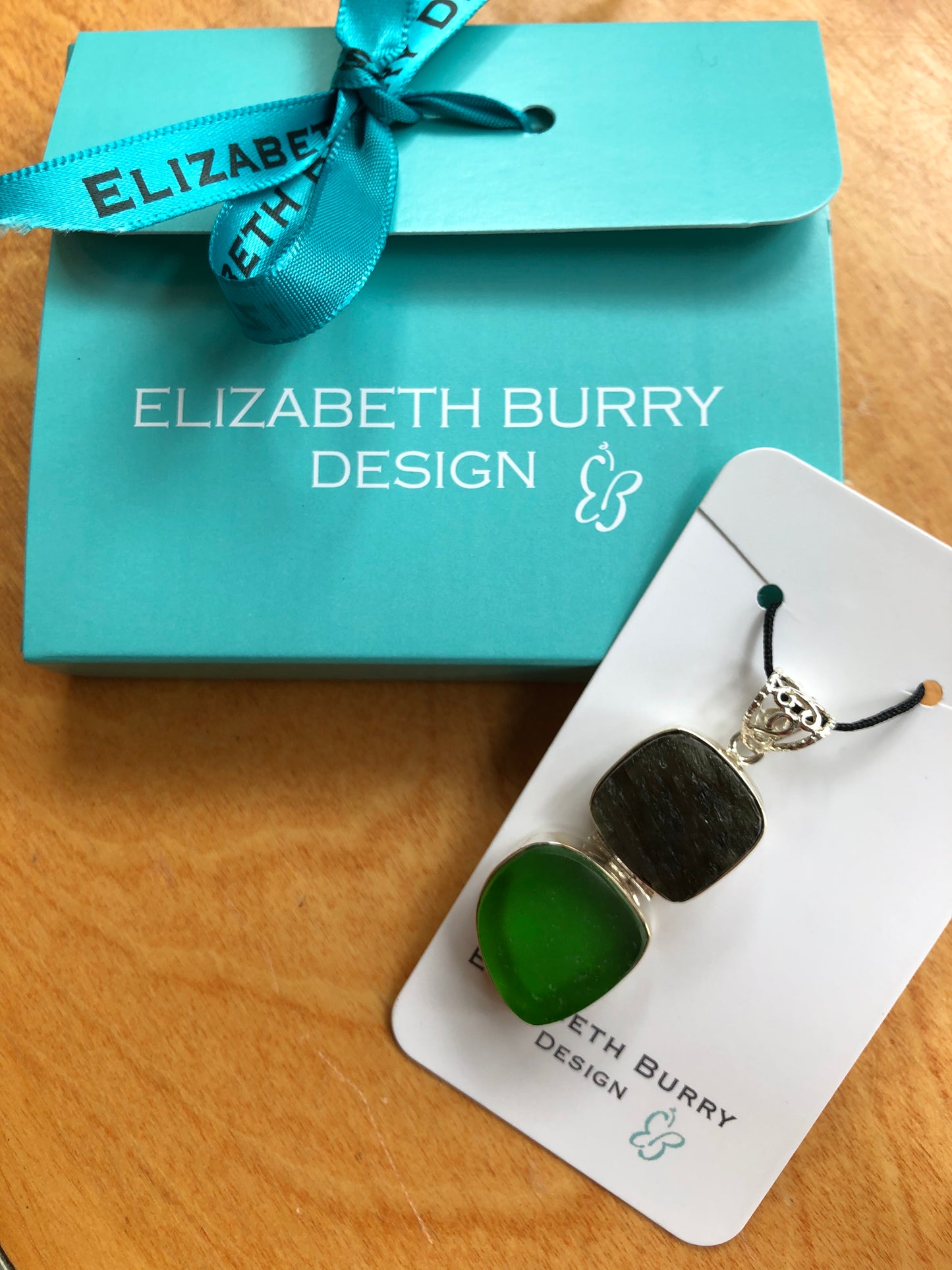 Sea Glass Pendants (Sterling Silver) from Elizabeth Burry Designs