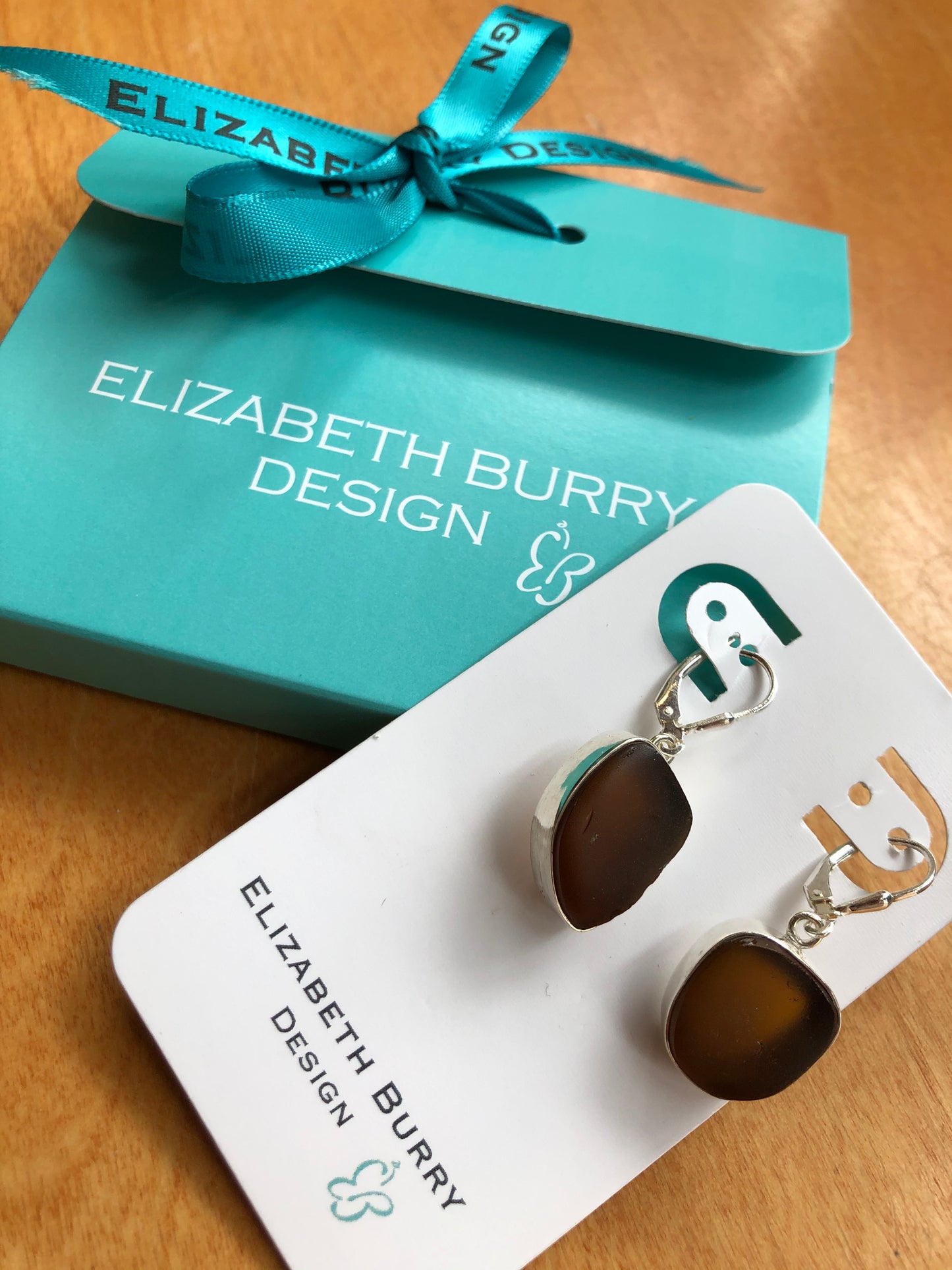 Sea Glass Earrings from Elizabeth Burry Designs