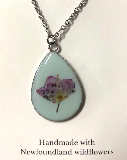 Velvet Snow - Teardrop Pendant Necklaces