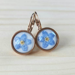 Velvet Snow-Lever-Back Earrings