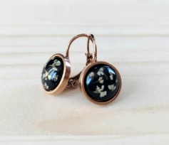 Velvet Snow-Lever-Back Earrings