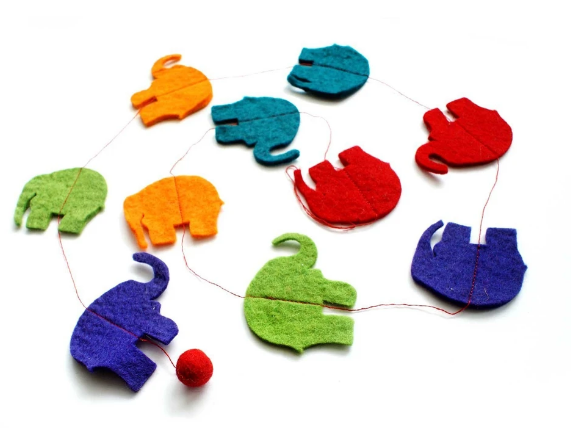 Hamro Village Fair Trade Felted Garlands