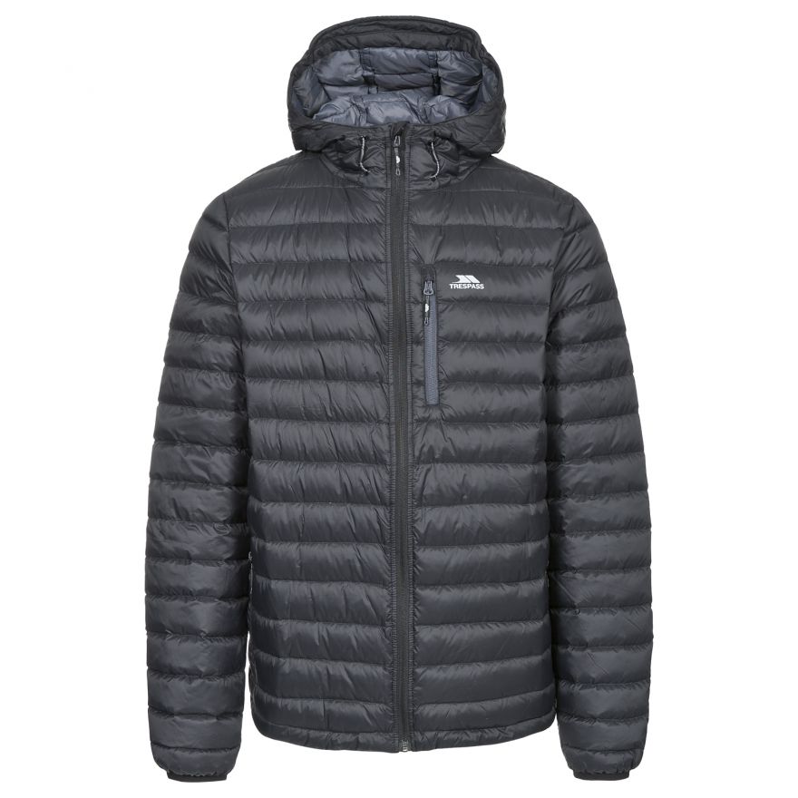 Trespass Men's Hooded Down Packaway Jacket