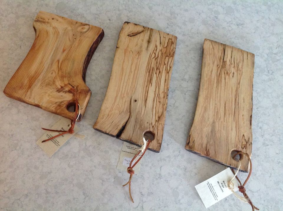 Natural Edge Serving Boards Made from Salvaged Newfoundland Wood