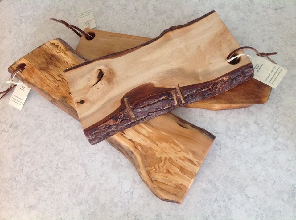 Natural Edge Serving Boards Made from Salvaged Newfoundland Wood