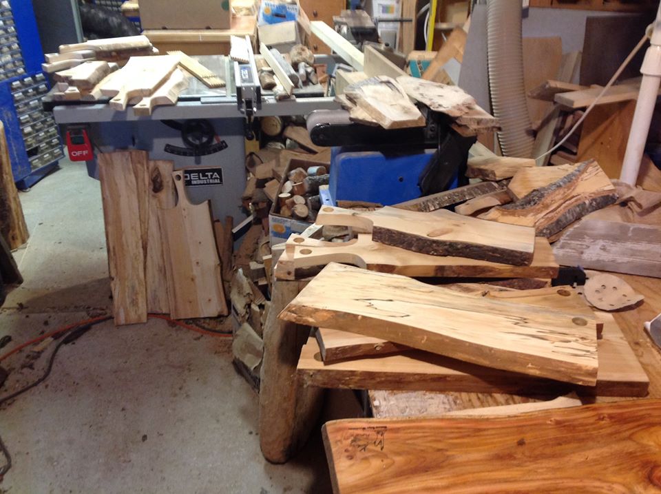 Natural Edge Serving Boards Made from Salvaged Newfoundland Wood