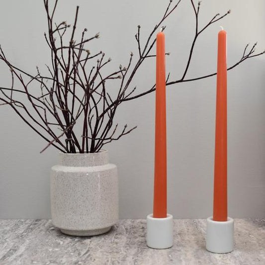 Honey Candles Beeswax 12" Taper Candles **Set of 2**