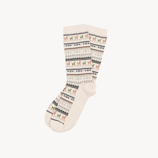 Pokoloko Alpaca Print Socks