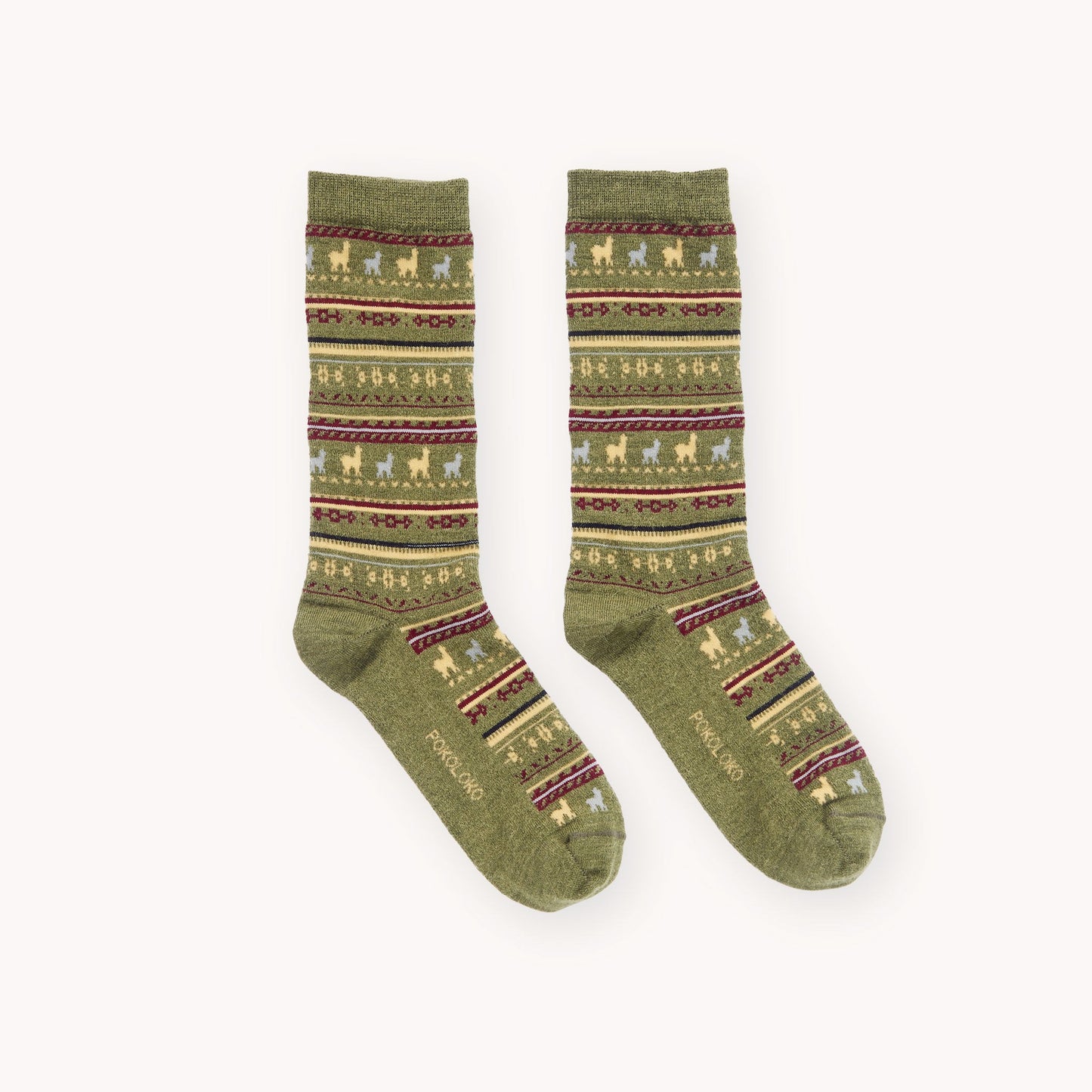 Pokoloko Alpaca Print Socks