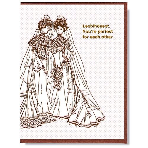 Smitten Kitten - Lesbihonest Greeting Card